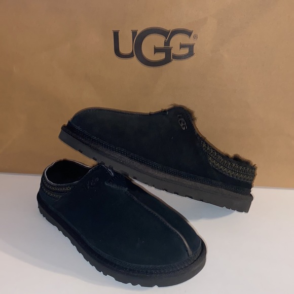 - MEN UGG NEUMAN BLACK SLIP ON SLIPPERS #7 - Picture 2 of 10